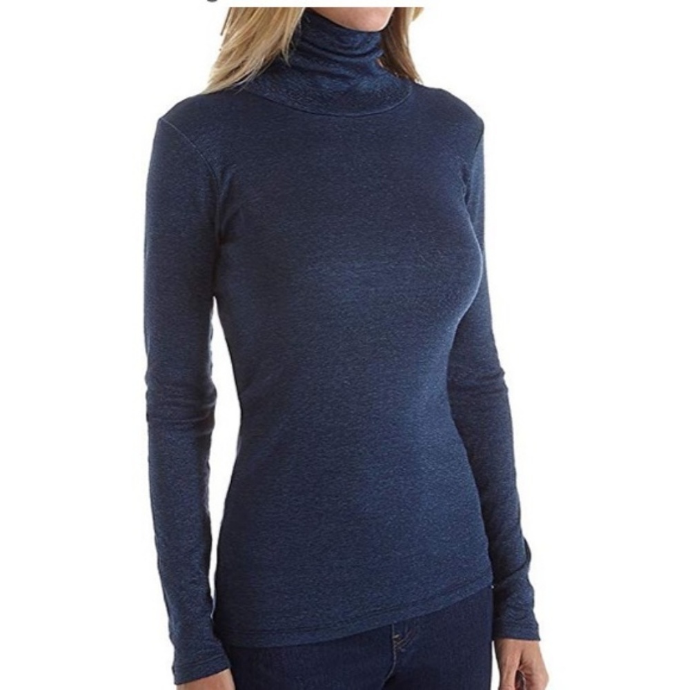 Anthropologie Michael Stars Indigo Blue Turtleneck